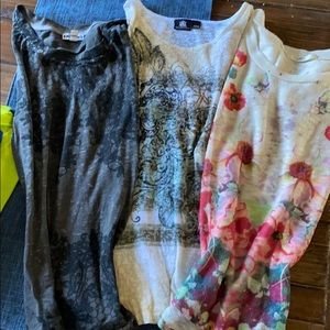 R&R Express & Daze 3 dressy comfy tops bundle
